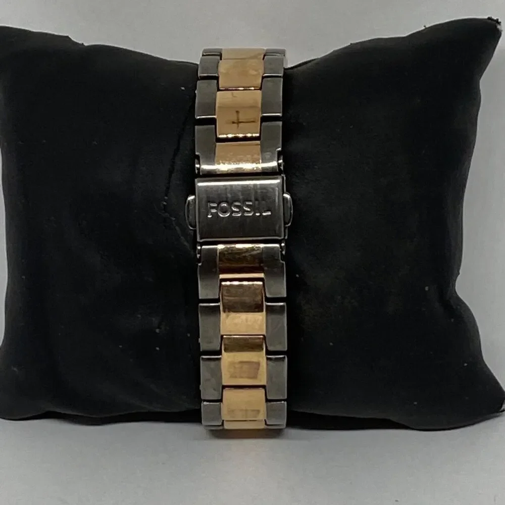Fossil ES3059 Women's Stainless Steel Analog Black Dial Quartz Wrist Watch JK852